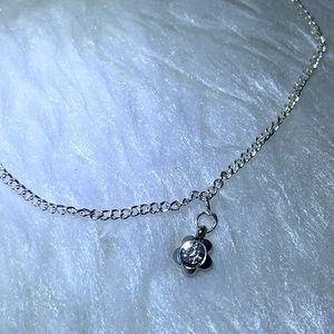 Silver Plated Floral Anklet